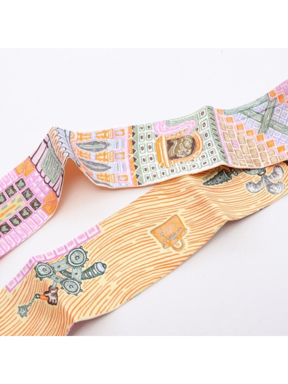 Hermes Scarf Twilly Super Silk Quest - Picture 7 of 8